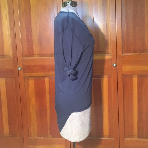 Toggery Navy High-low Organic Top