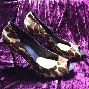 Nine West Giraffe open toe Heels