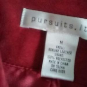 Suede & Leather jacket a hundred percent polyester