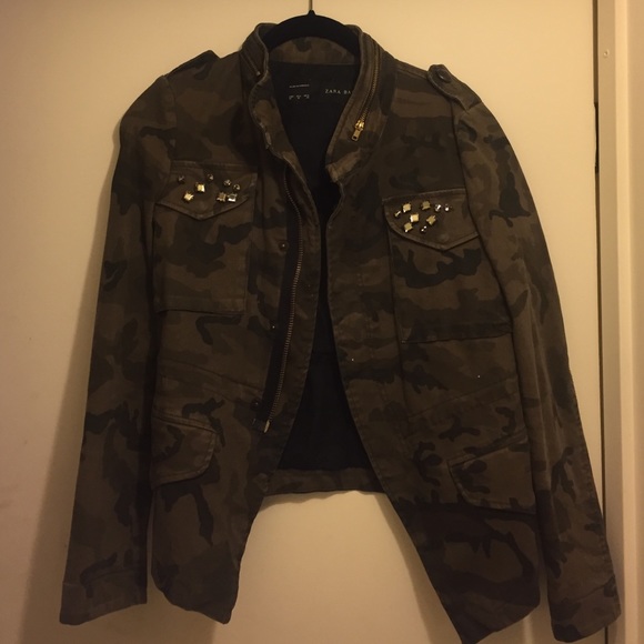 Zara camo blazer
