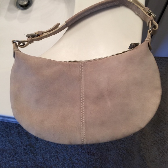 Suede tan purse - Picture 1 of 3