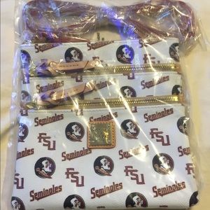 Dooney & Bourke FSU Triple Zip Crossbody