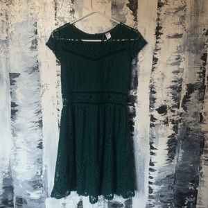Emerald green dress from H&M