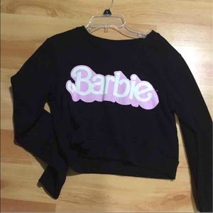 barbie cropped sweatshirt