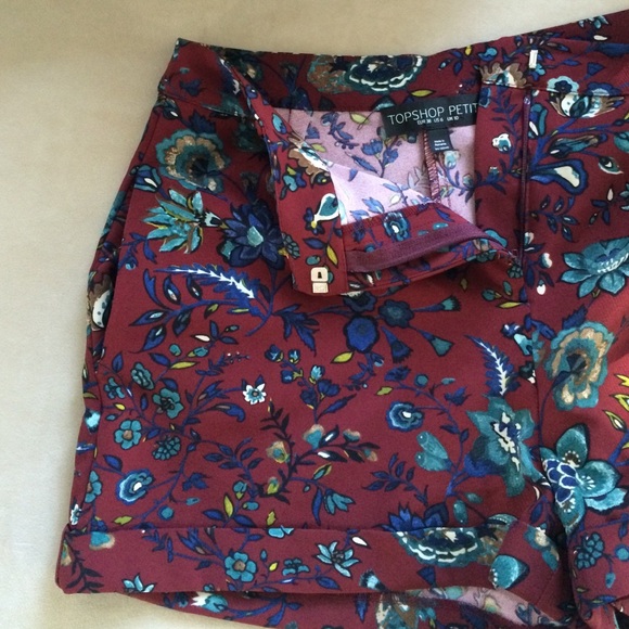 Topshop Pants - Top shops floral high waisted shorts