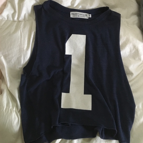 Blue muscle tank