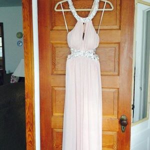 Blush pink prom dress