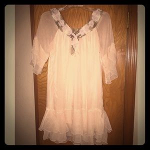 Pretty Angel Cream Boho Dress