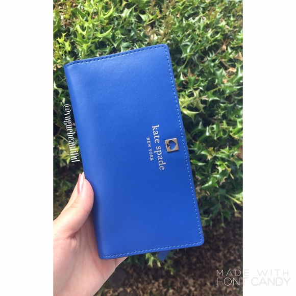 kate spade Handbags - NWOT Kate Spade Blue Stacy Wallet