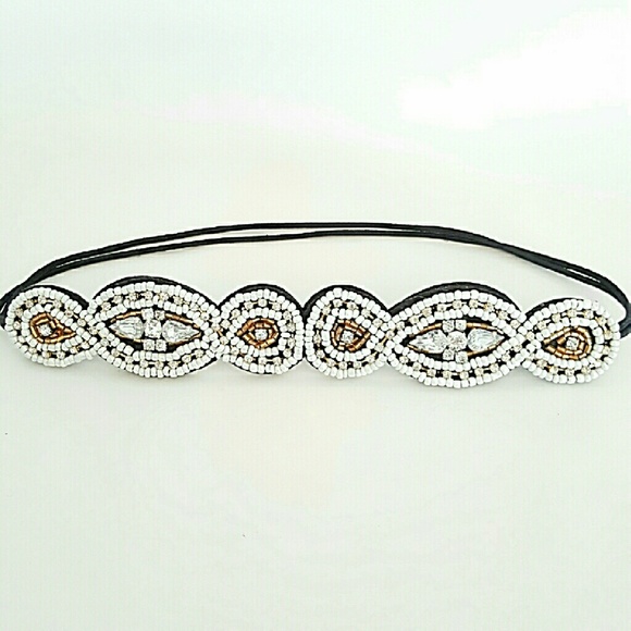 Bead and Jewel Headband - Picture 3 of 4