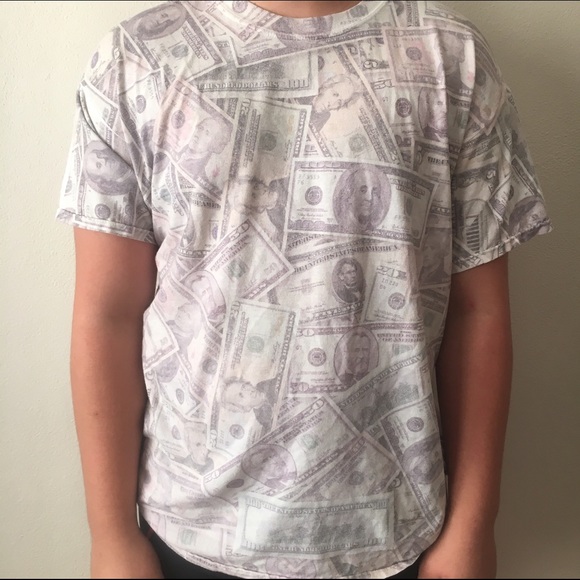 Large  " money shirt " free with purchase