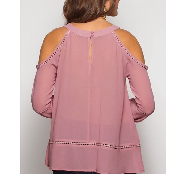 ‼️LAST Dusty Rose Blouse - Picture 2 of 4