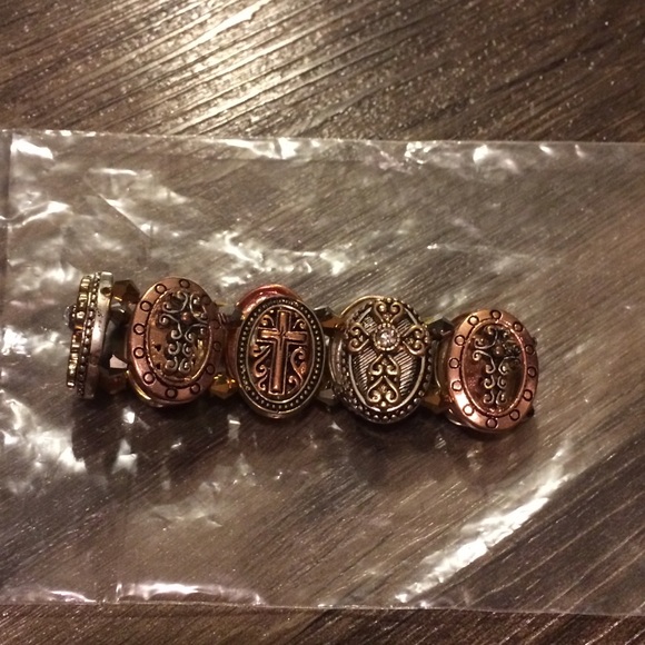 Bronze | Silver | Gold Cross Bracelet