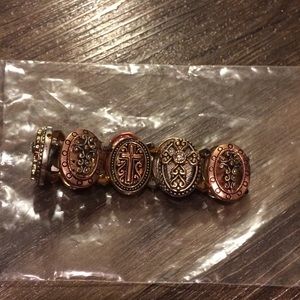 Bronze | Silver | Gold Cross Bracelet