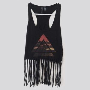 Full Tilt fringe tank top