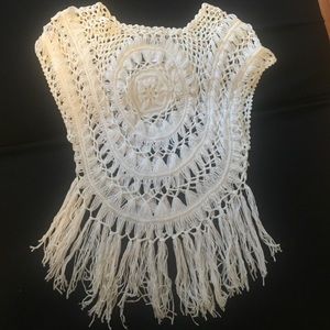 Cream crochet top!