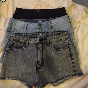 NWOT BDG 4 shorts bundle