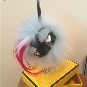 Fendi bug monster fur charm