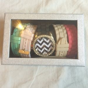 never worn interchangeable watch set