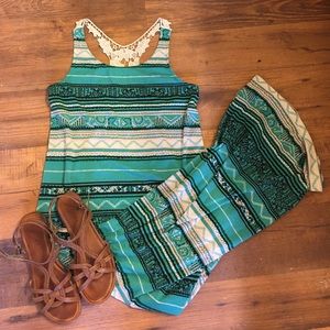 Aztec Print Maxi Dress