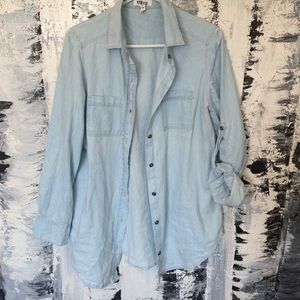 Denim button up shirt