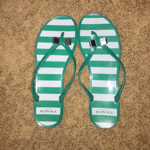 New coach jelly sandals