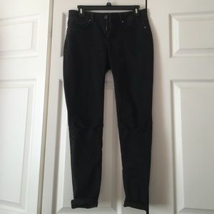 ASOS petite skinny jeans, ripped knees