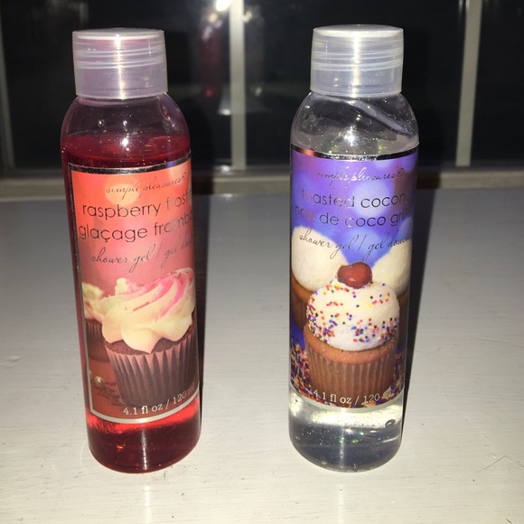 2 shower gel bottles hardly used