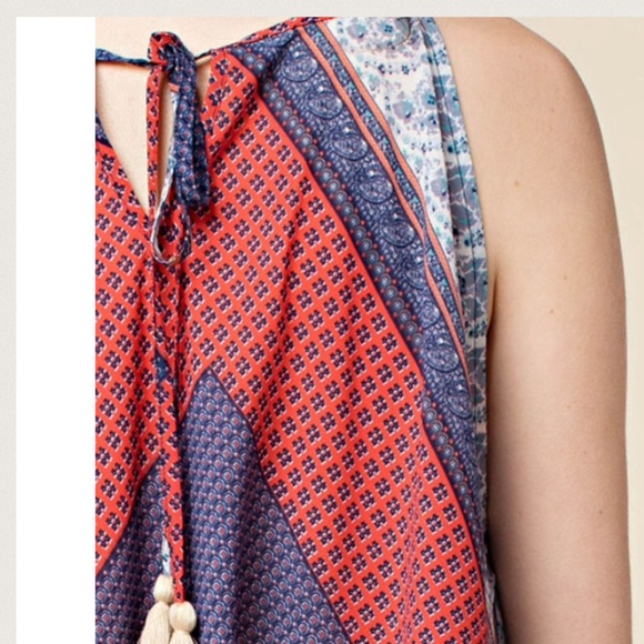 LAST‼️Clearance Blue Handkerchief Dress - Picture 3 of 4