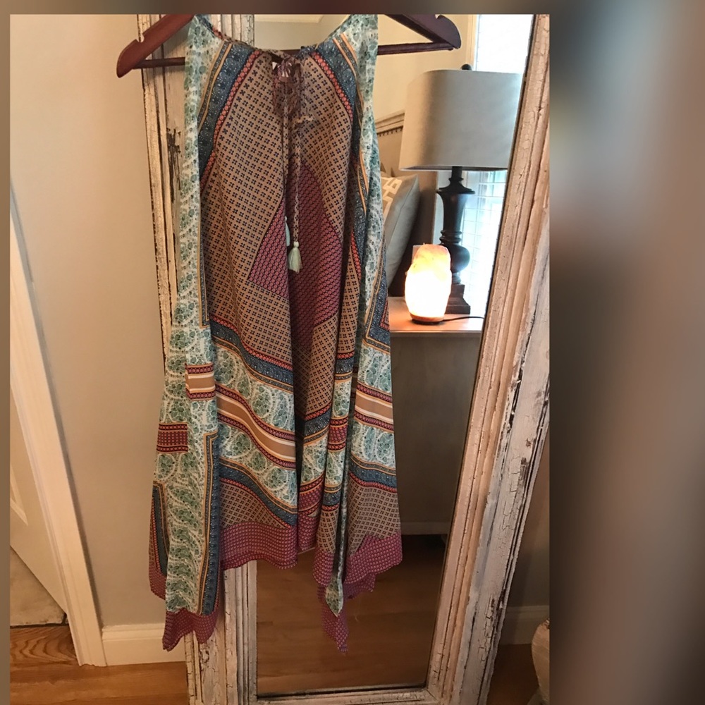LAST‼️Clearance Sage Handkerchief Dress - Picture 2 of 5