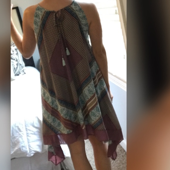 LAST‼️Clearance Sage Handkerchief Dress - Picture 3 of 5