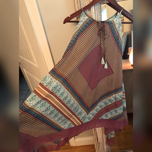 LAST‼️Clearance Sage Handkerchief Dress - Picture 4 of 5