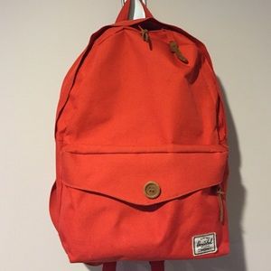 Orange Herschel backpack