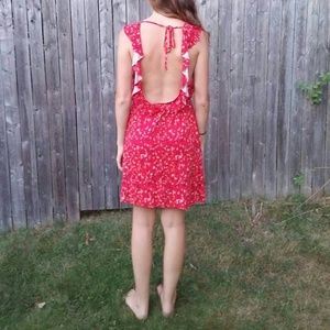 Open back dress
