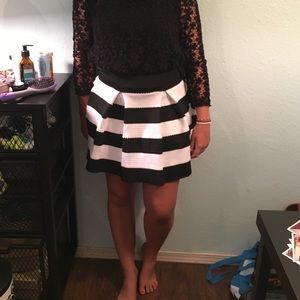 Black and white skirt