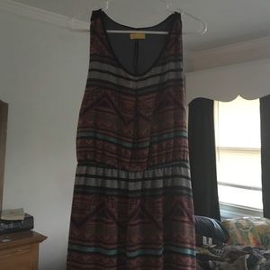 Tribal Print Maxi Dress