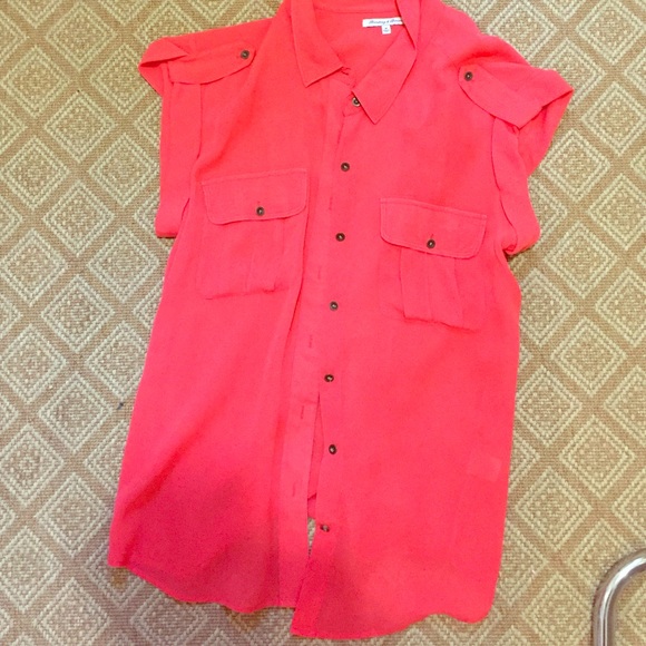 silk button up blouse