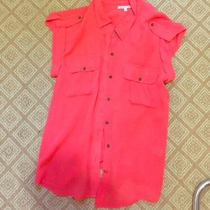 silk button up blouse