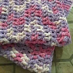 Crochet baby blanket.