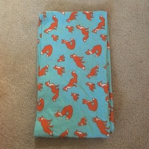 Printed Fox Infinity Scarf