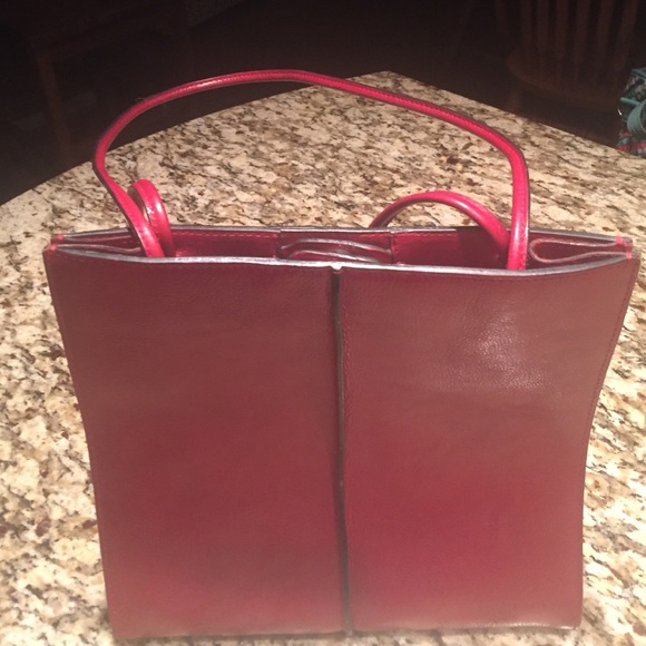 Wilson leather red purse.