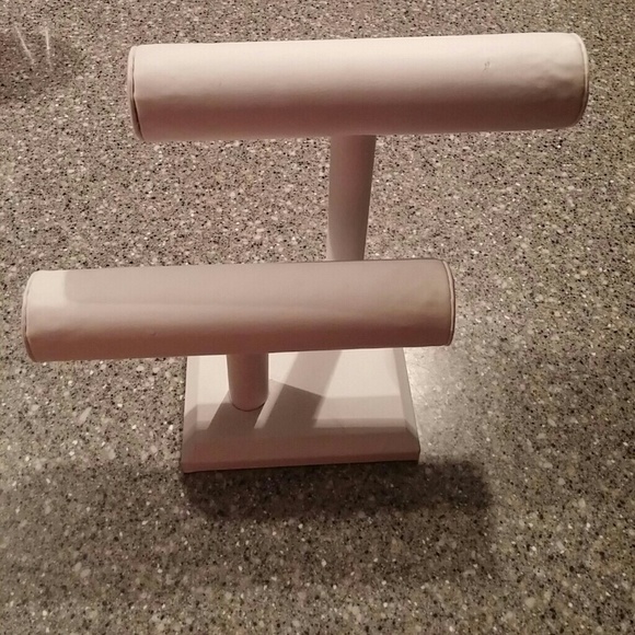 White bracelet holder display