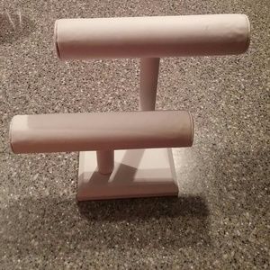 White bracelet holder display