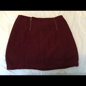 Ann Taylor loft burgundy skirt
