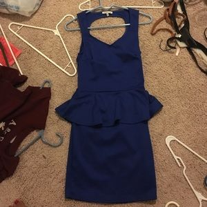 Blue body dress