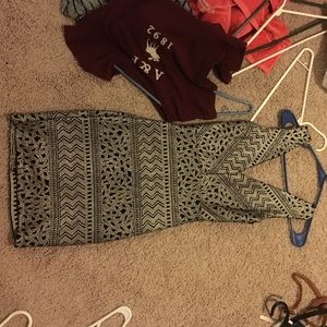 Nice body con gold dress