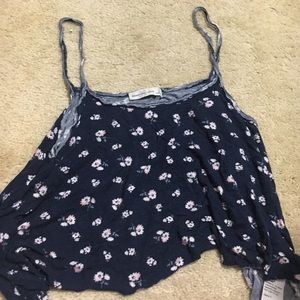 A&F floral crop top