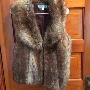Faux fur vest