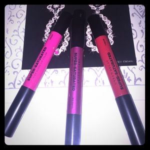 Trio of Urban Decay " super saturated" lip colors