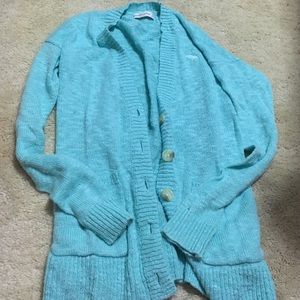 Light blue A&F cardigan